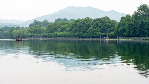 Zachwycające Jezioro Zachodnie, Hangzhou - Zdjęcie, obraz
