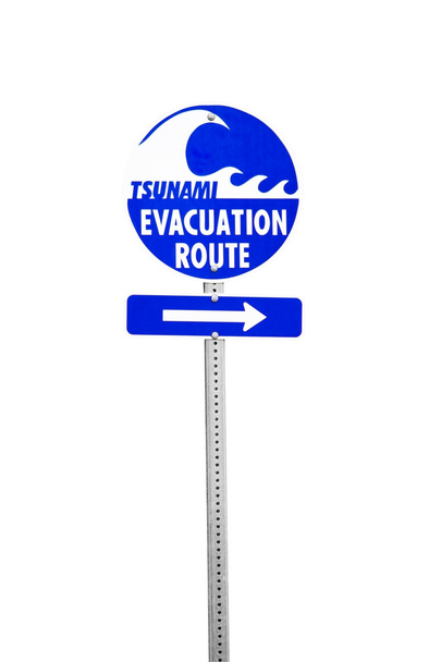Itinerario di evacuazione dallo tsunami
 - Foto, immagini