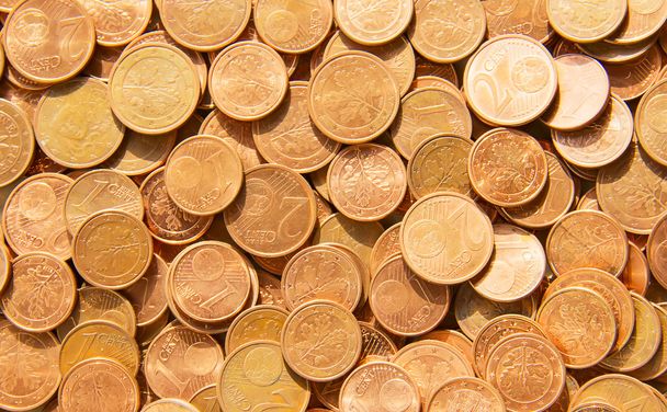 Euro cent coins - Photo, Image