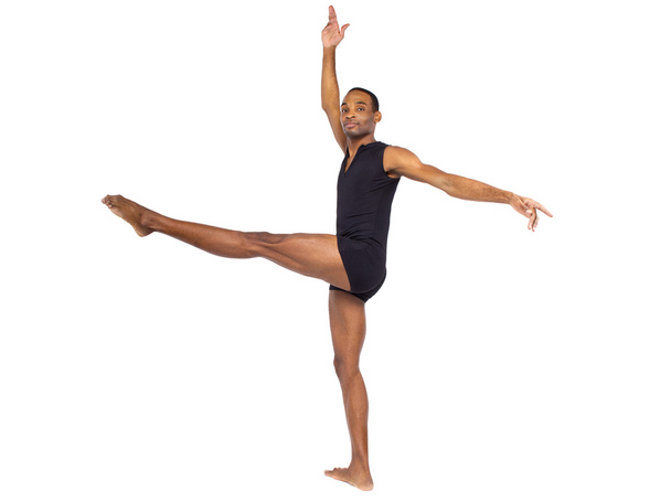Dancer balancing to show ballet forms - Foto, imagen
