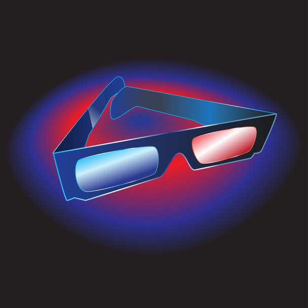 3D brýle - Vektor, obrázek