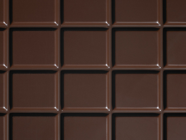 Dark chocolate bar detail in horizontal format - Foto, Imagem