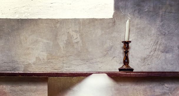 svíčku v kostele - Fotografie, Obrázek