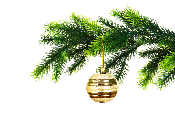 Christmas decoration isolated on the white - Photo, Image
