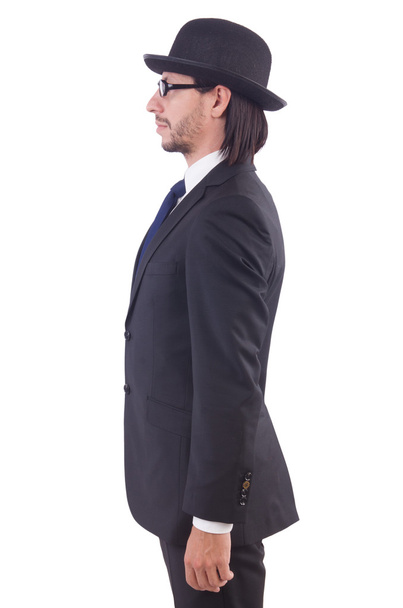 Young businessman isolated on the white background - Foto, imagen
