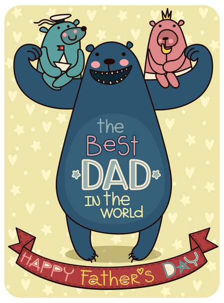 Father's Day illustratie. Illustrator eps10 - Vector, afbeelding