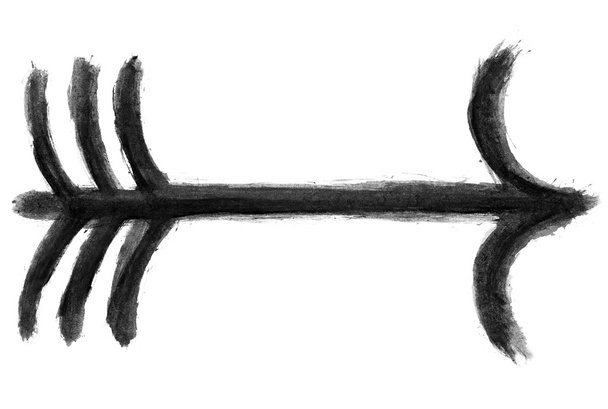 kara ok işareti - Fotoğraf, Görsel