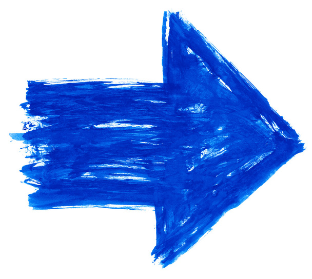 μπλε βέλος υπογράφω - Φωτογραφία, εικόνα