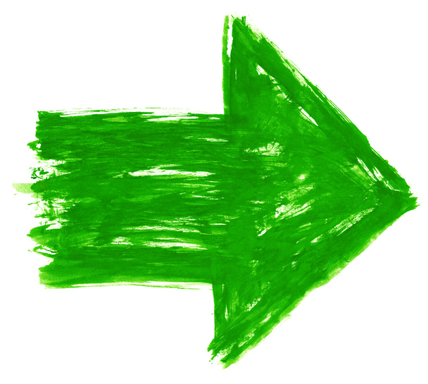 緑の矢印記号 - 写真・画像