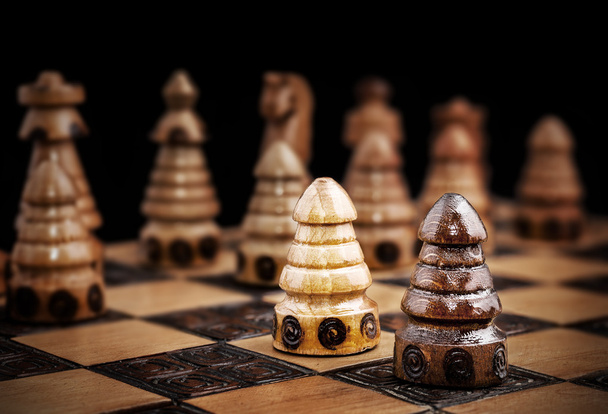Immagine di scacchi, uno contro ogni concetto
. - Foto, immagini