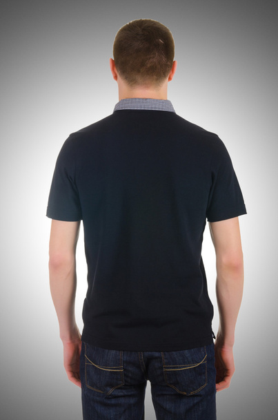 Male t-shirt isolated on the white background - Photo, Image