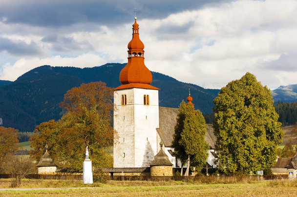 Ufortyfikowany kościół w liptovske matiasovce, Słowacja - Zdjęcie, obraz