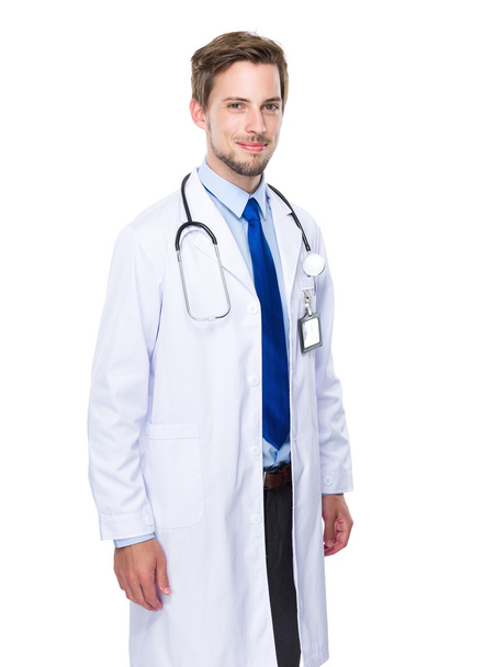 Male doctor with stethoscope - Foto, afbeelding