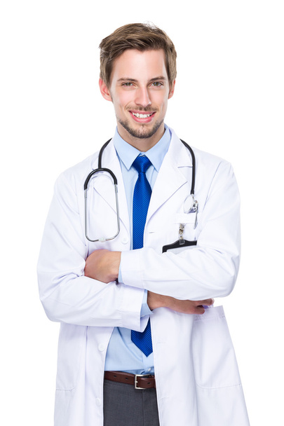 Male doctor with arms crossed - Zdjęcie, obraz