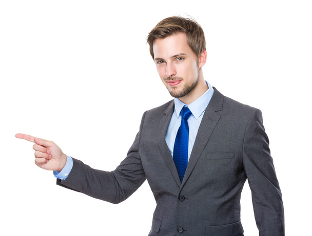 Businessman with finger point up - Foto, immagini