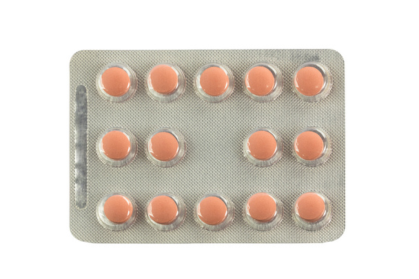 medicamentos en envases blíster aislados sobre fondo blanco
 - Foto, Imagen