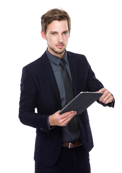 Businessman using digital tablet - 写真・画像