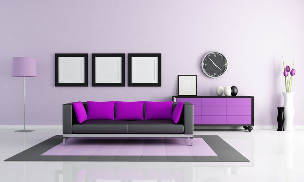 Modern purple lounge - Foto, Bild