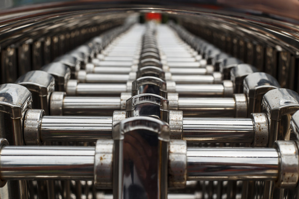 Close up Stainless steel gate - Фото, зображення