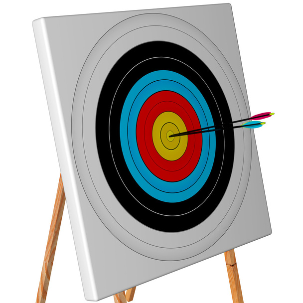 objetivo de competencia con flechas
 - Foto, Imagen