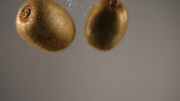 kiwi freschi, kiwi freschi in acqua, frutta - Filmati, video
