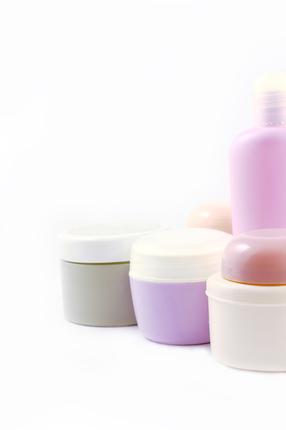 Behälter mit Körperpflegeprodukten - Foto, Bild