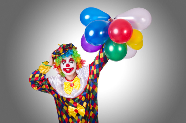 Funny clown with balloons - Photo, Image