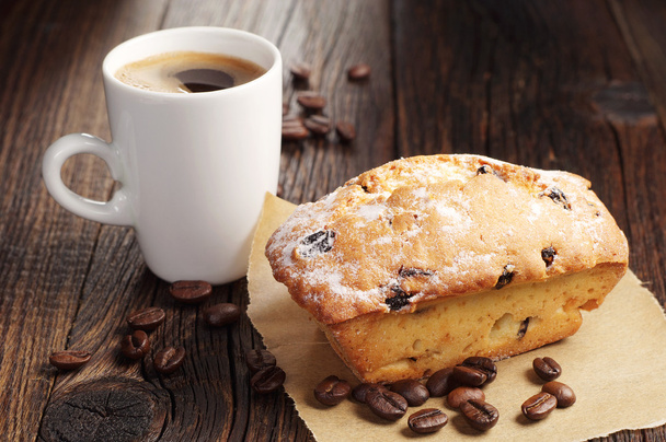 cupcake en koffie beker - Foto, afbeelding