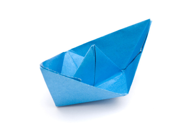 Blue paper ship - Fotografie, Obrázek