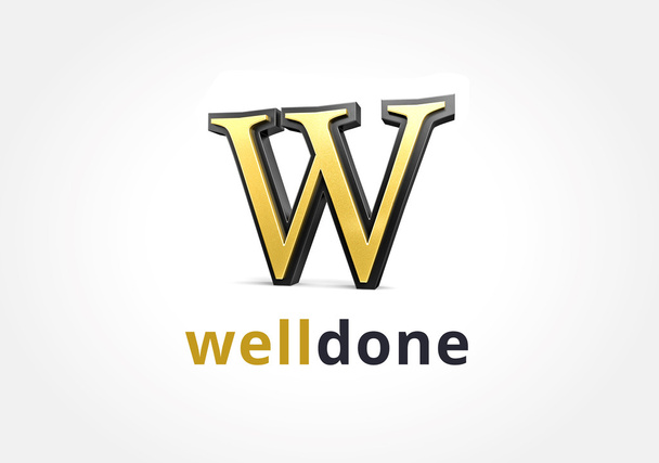 Abstraktní barevné W znak logo ikonu koncepci. Logotyp šablona pro značky a firemní design - Fotografie, Obrázek