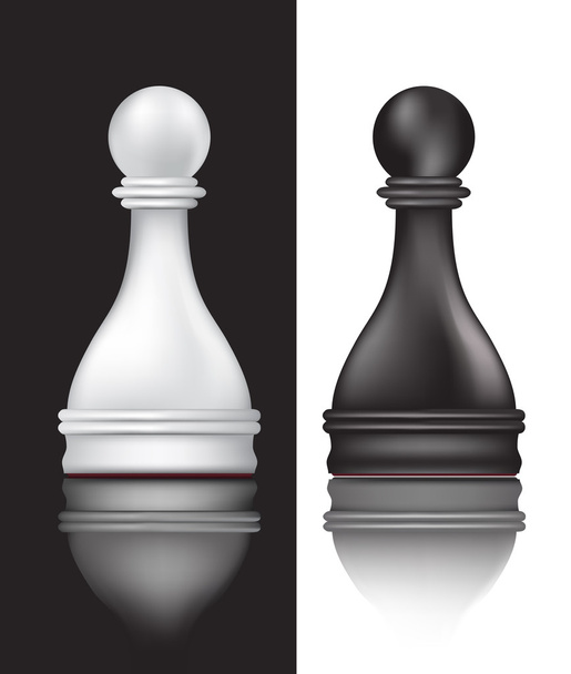 Chess objects - Wektor, obraz