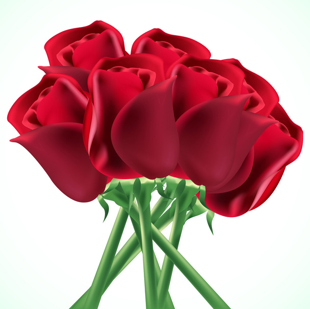 Un mazzo di rose rosse
 - Vettoriali, immagini