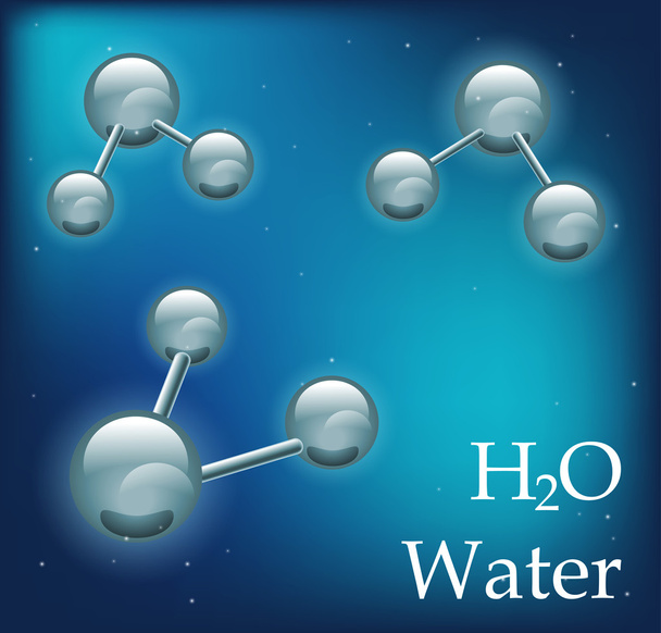 Molecola dell'acqua - Vettoriali, immagini