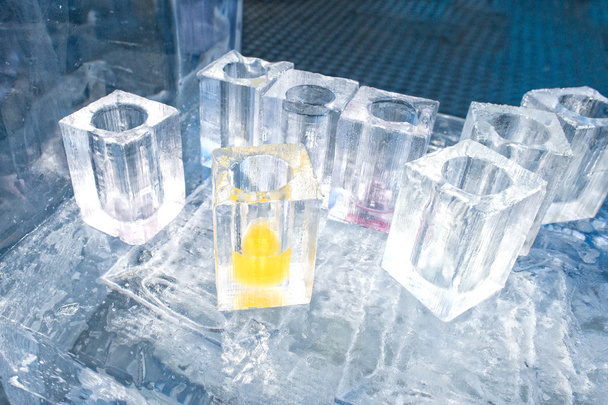 ledové bloky brýle v hospodě baru hotelu ledu - Fotografie, Obrázek