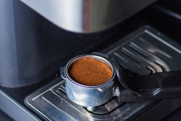Espresso coffee from a drip-glass coffee machine - Foto, immagini