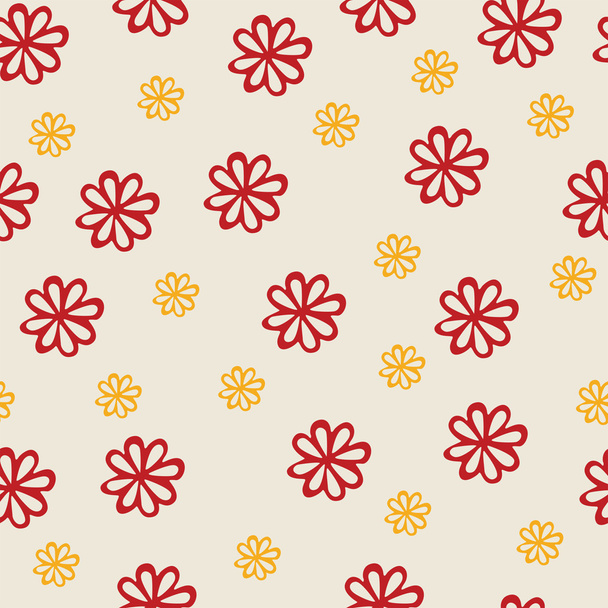 Vector pattern with flowers - Διάνυσμα, εικόνα