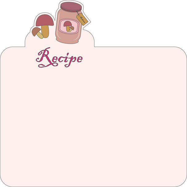Recipe - Vektor, Bild
