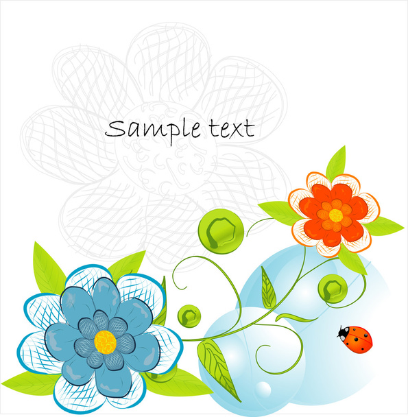vector spring floral background - Вектор,изображение