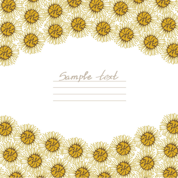 Vector frame with flowers - Vecteur, image