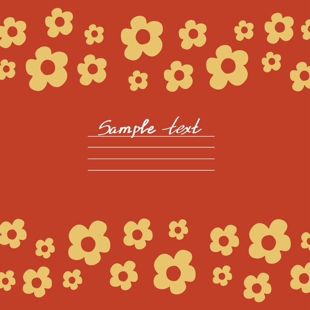 Vector frame with flowers - Vector, Image