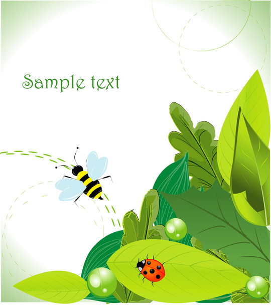 vector illustration of nature concept wallpaper - Vector, Image