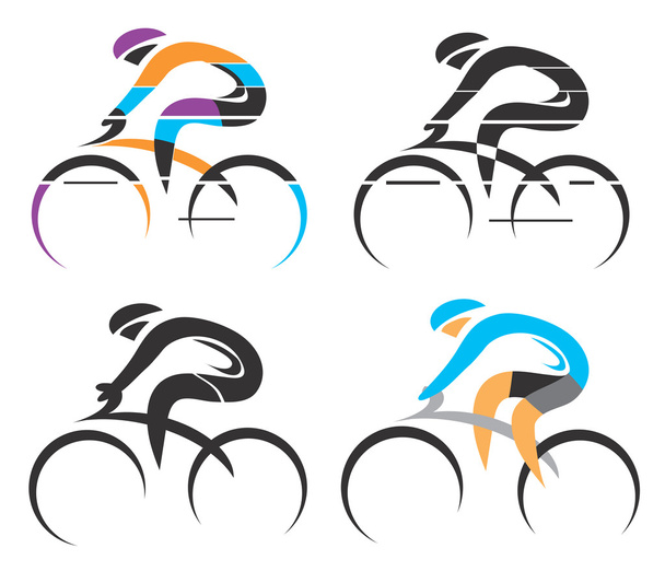 Fahrradsymbole - Vektor, Bild