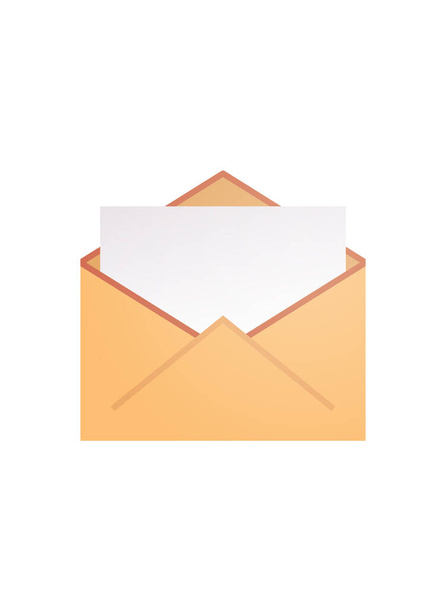 Envelope and mail flat vector illustration. - Wektor, obraz