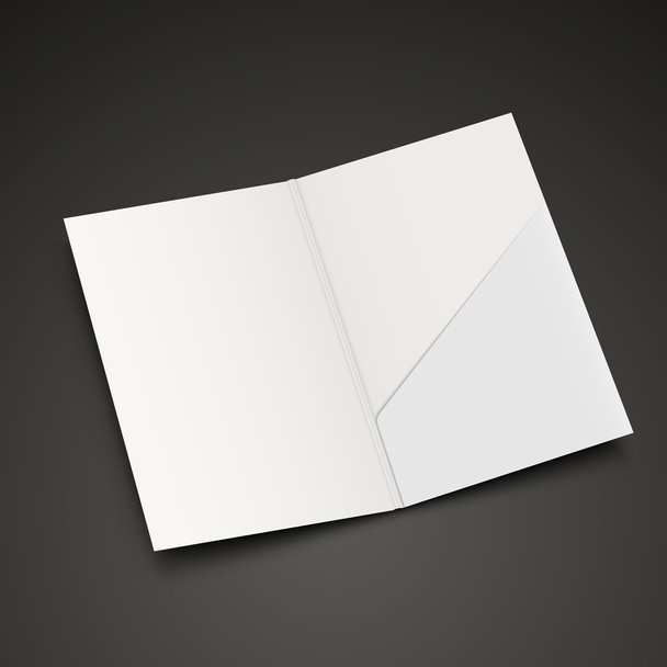 blank open folder template - Wektor, obraz
