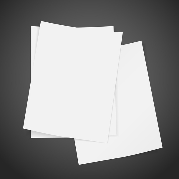 blank stack of paper - Vektor, Bild