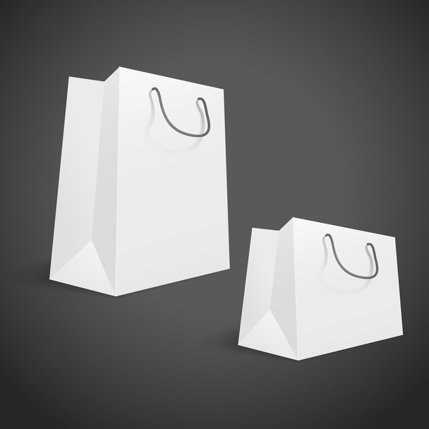 3d sacos de compras em branco
 - Vetor, Imagem