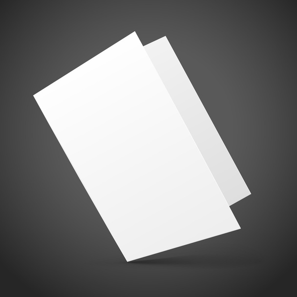 blank half-fold brochure design  - Vector, Image