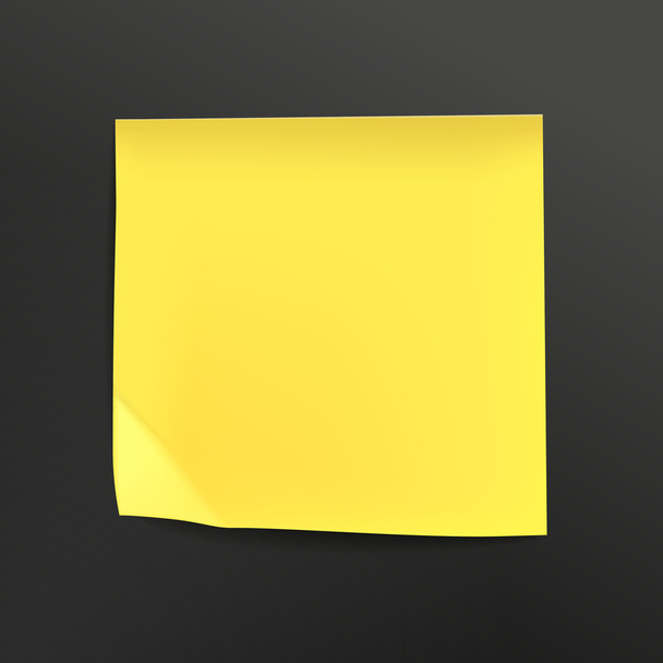 žlutý papír - Vektor, obrázek