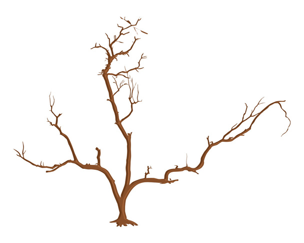 Πεθαμένο δέντρο μίσχων - Διάνυσμα, εικόνα