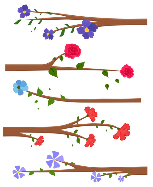 Колекція гілки квітів
 - Вектор, зображення